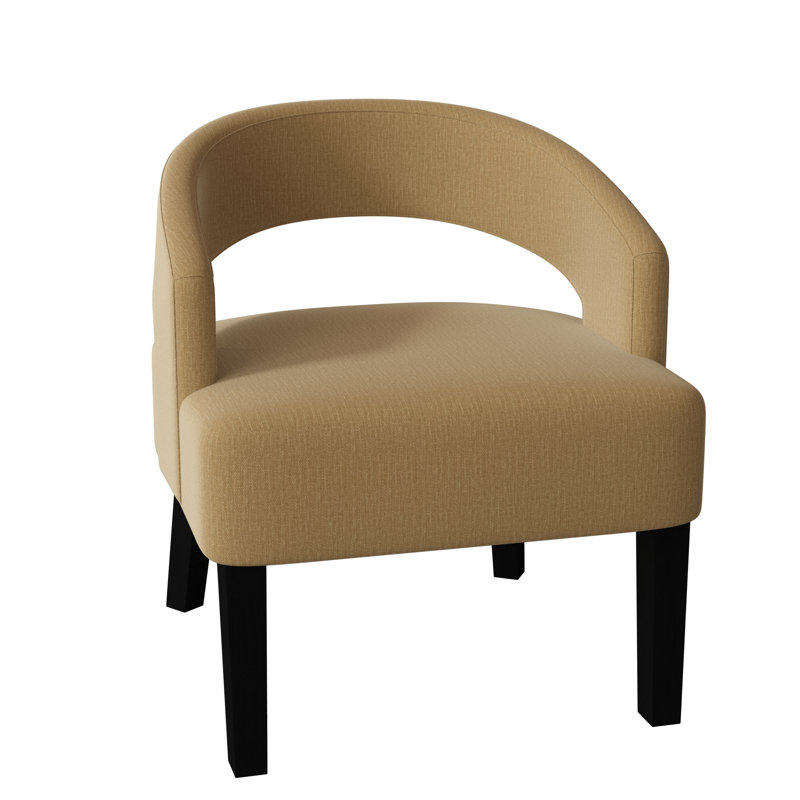 Fauteuil demi-tonneau Carly, Saule Key, Noir