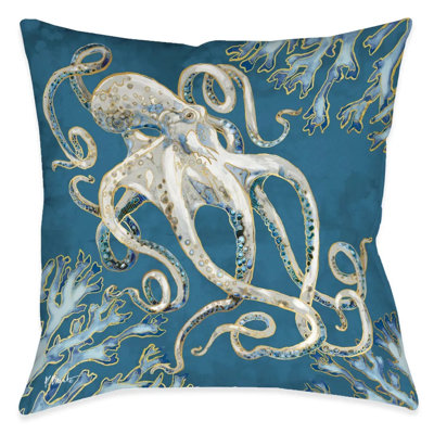 Playa Shells Polyester Throw Pillow