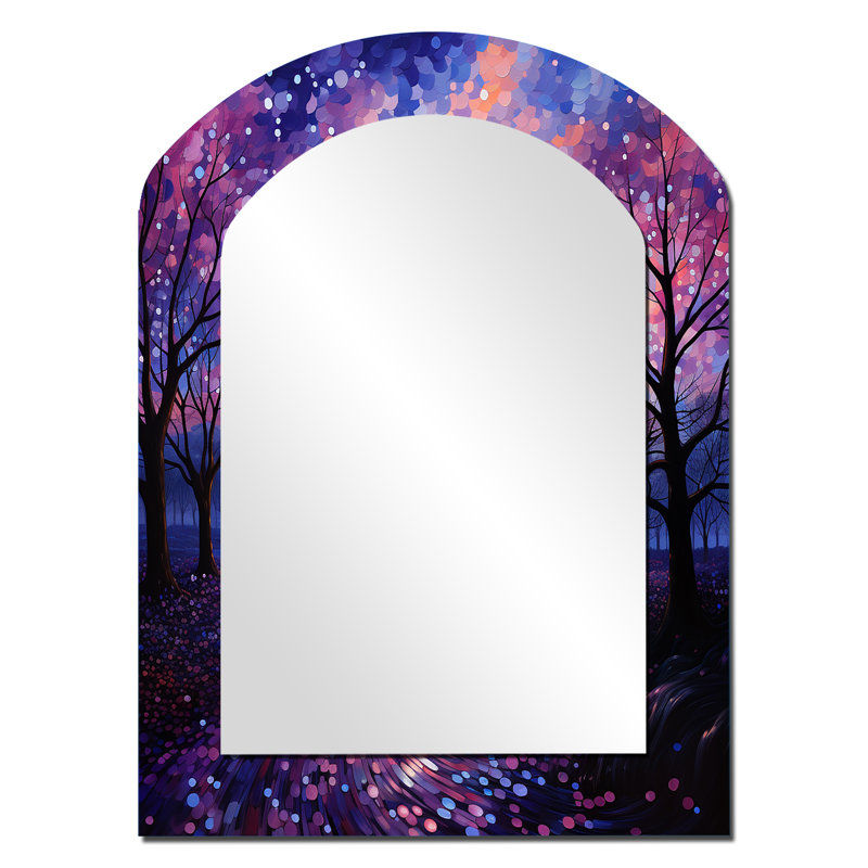 Sky Photo Transcendent Twilight - Miroir décoratif en métal sur arche, 34 po x 25 po
