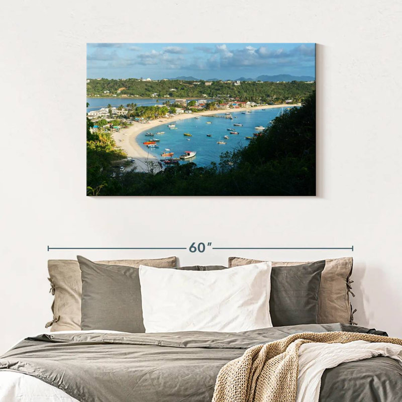 Busy Anguilla Bay, 30" H x 45" W