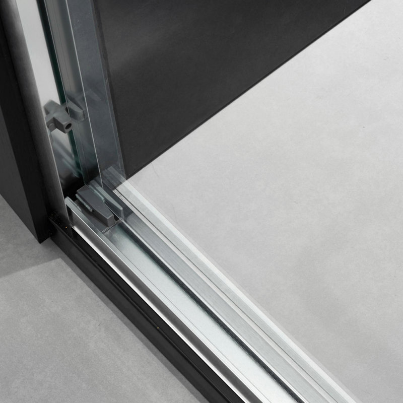Frameless Shower Door, Tempered Glass Shower Door For Bathroom, Brushed Nickel