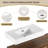 60'' Wall Mounted Single Bathroom Vanity With Resin Vanity Top