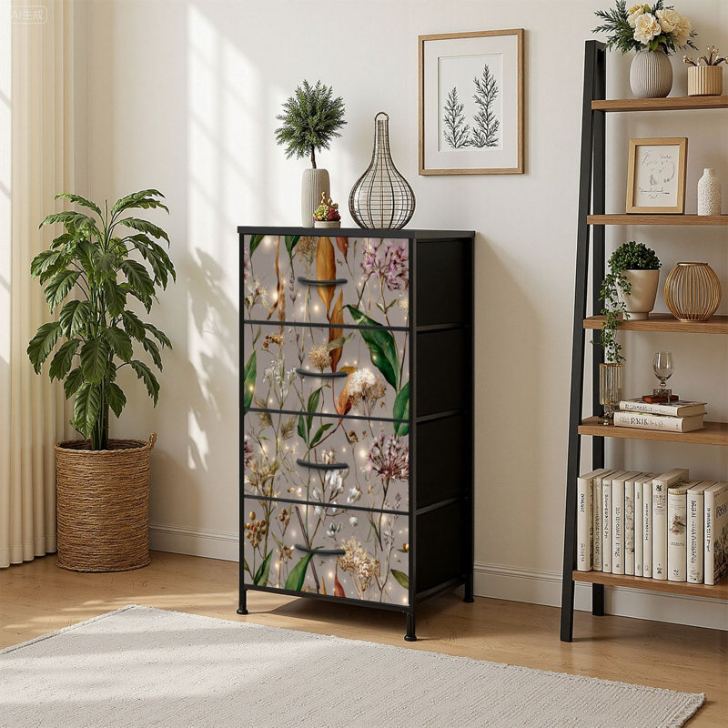 Commode de rangement verticale 4 tiroirs
