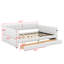 Grand lit plateforme tapissier avec port USB et tiroirs-790452200