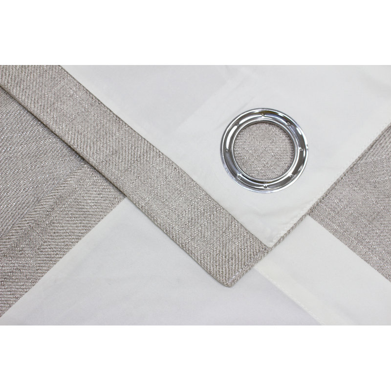 Sheer Curtain Pair, 229 W x 183 D cm, Natural Beige
