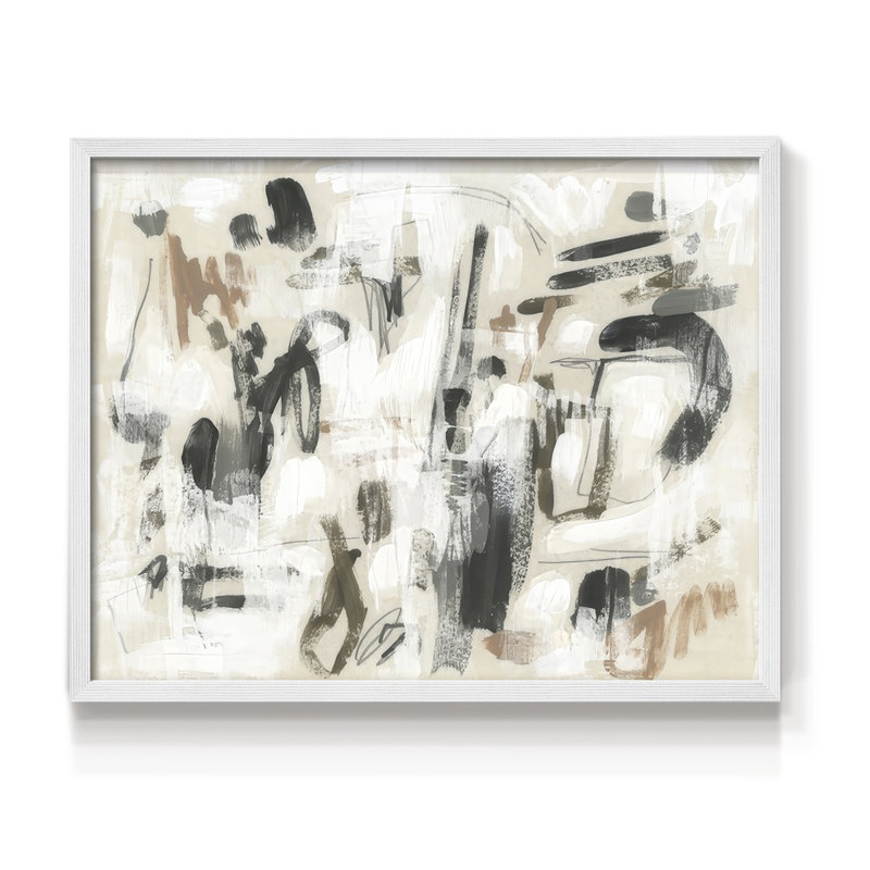 «Spinning Yarns I», reproduction encadrée, H 8 po x l 10 po, Blanc