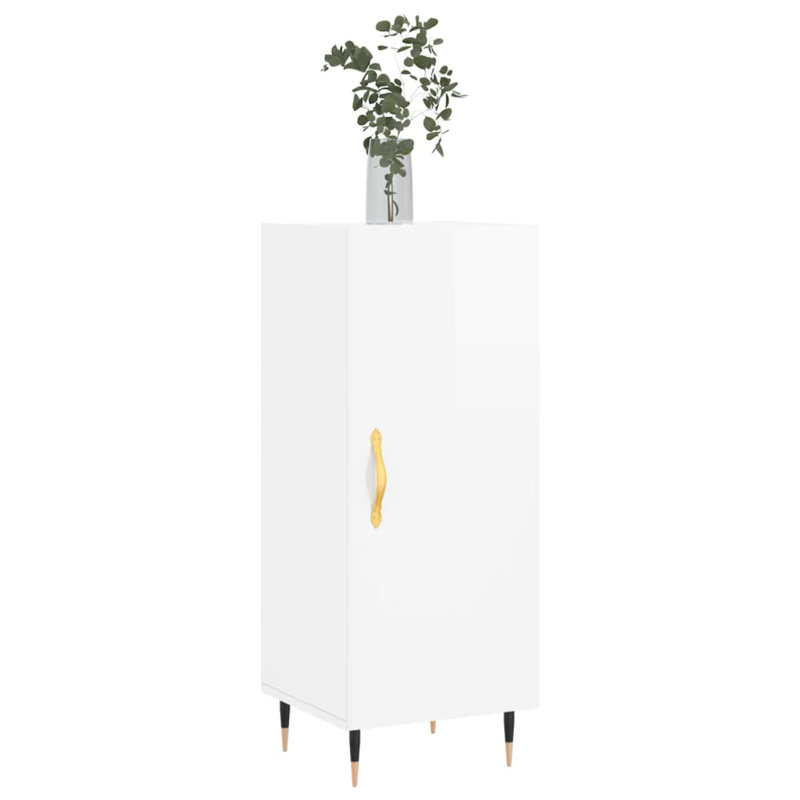 Kortney 34.5cm Sideboard, High gloss white