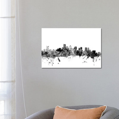 Boston, Massachusetts In Black & White I by Michael Tompsett - Wrapped Canvas Gallery-Wrapped Canvas Giclée