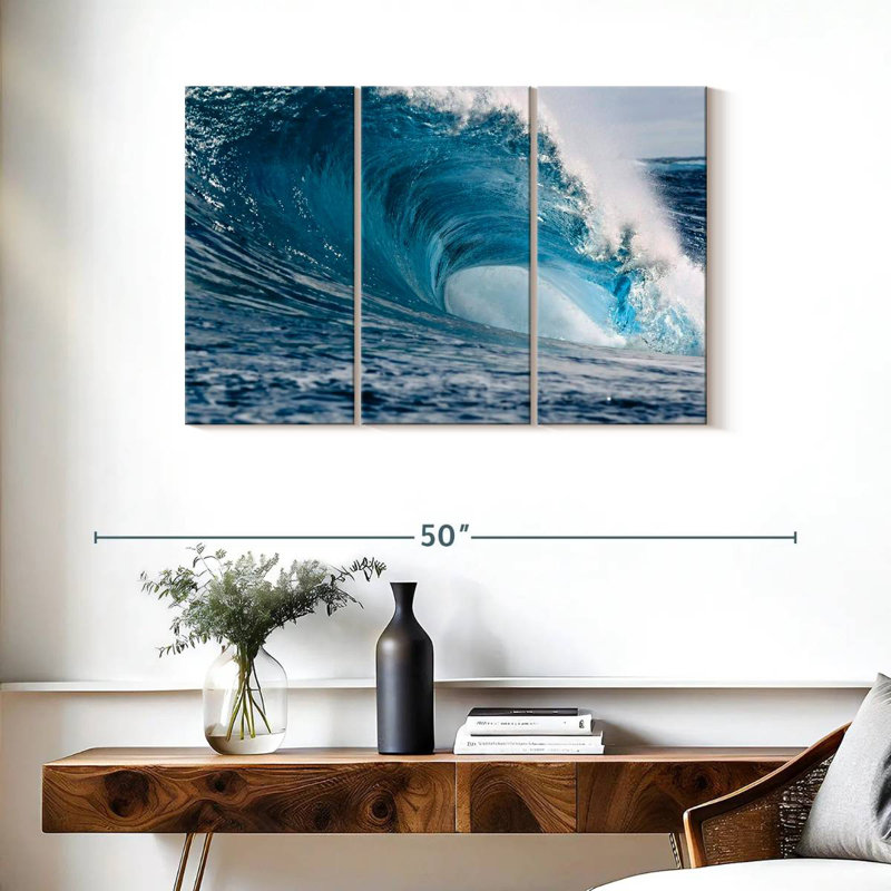 Gillard Powerful Blue Wave, H 24 po x l 38 po