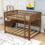 Lit superposé en bois avec tablettes, éclairage DEL et rangement perforé-1883985895-1883985894
