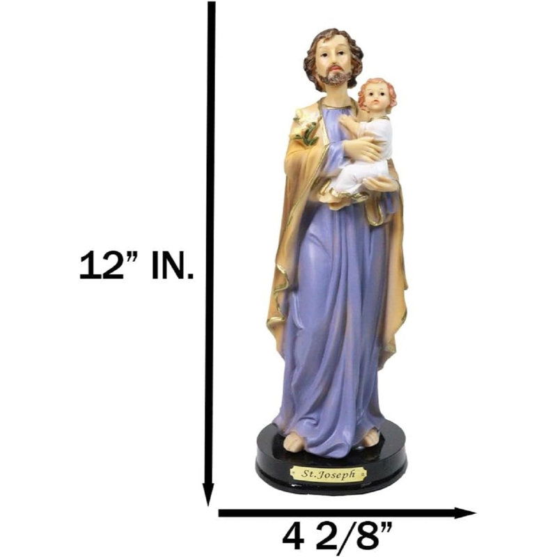 Figurine mauve Saint Joseph