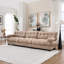 Deep Seat Sectionals, Wood Frame Modern 123 Inch Sofa For Home Family