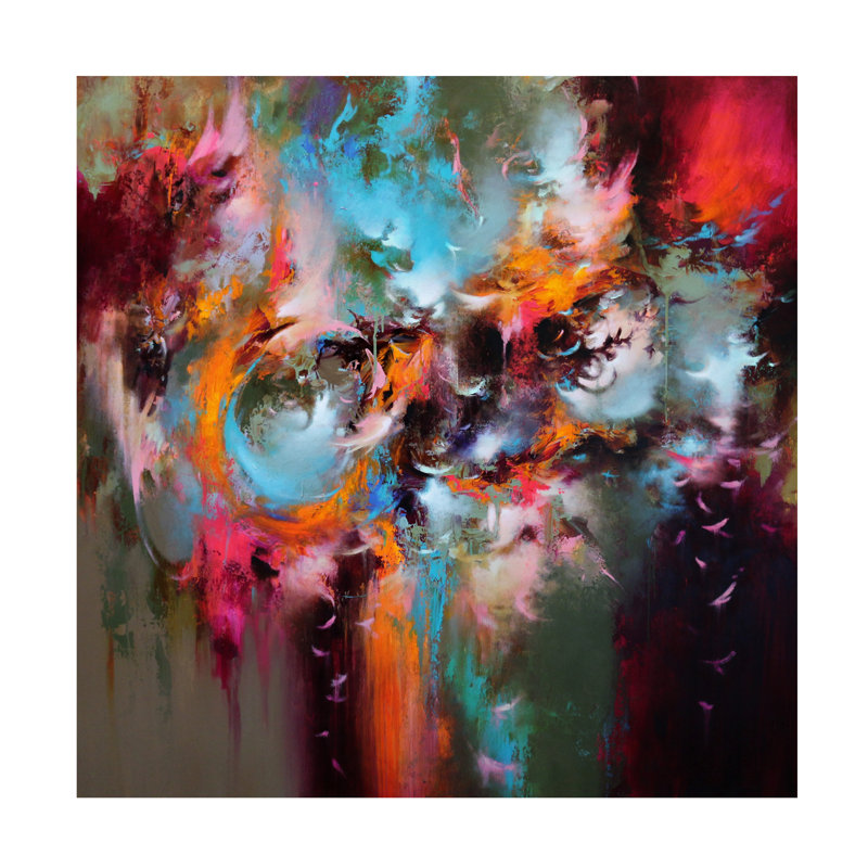 Art mural sur toile tendue - «Autumn Escape» de Cody Hooper pour décoration de salon, de chambre à coucher ou de bureau - 35 x 35