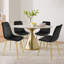 Chaise d'appoint en velours Heffron-2069286182