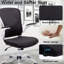 52 cm Wide Ergonomic Mesh Task Swivel Office Chair With Adjustable Support and Padded Armrests-282219088