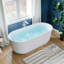 Baignoire de trempage autoportante en acrylique 66,9 "X 30,3"