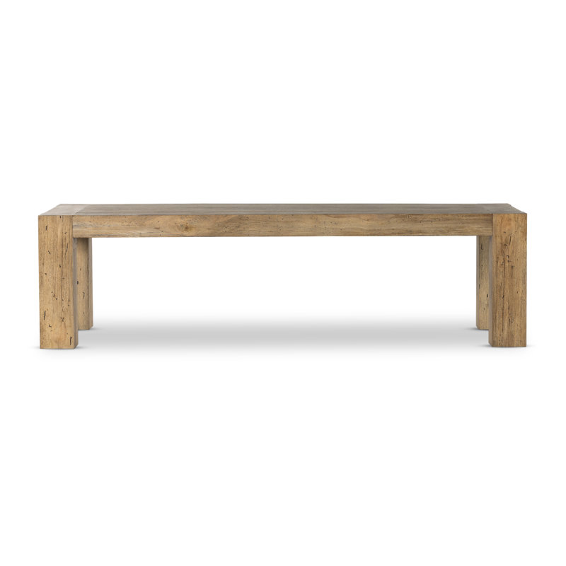 Abaso Dining Table, Rustic Wormwood Oak, 30'' H x 108'' W x 43'' D