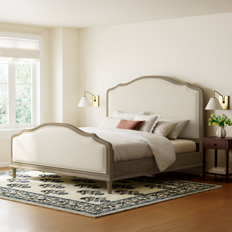 Watson Upholstered Bed, King, Studio Gray