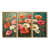 Toile avec cadre flottant or