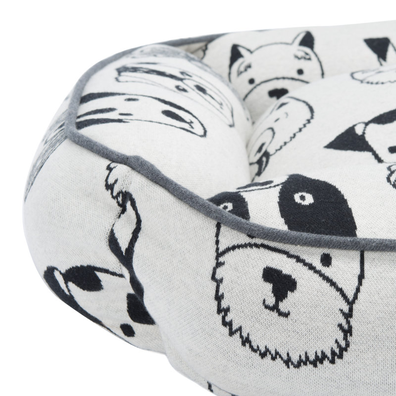 Lit pour animaux en coton, Grand (l 28 po x P 24 po x H 8 po)