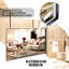 Miroir rectangulaire de luxe pour salle de bain 36 x 24 pouces - Bord biseauté, cadre rectangulaire rouille, reflet lumineux et clair-997820672-997820675