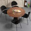 Chaises de salle à manger rembourrées en tissu Boucle, chaises de salle à manger de style Mid-Century moderne (ensemble de 4) - Revêtement Boucle avec structure en métal?-1099985144