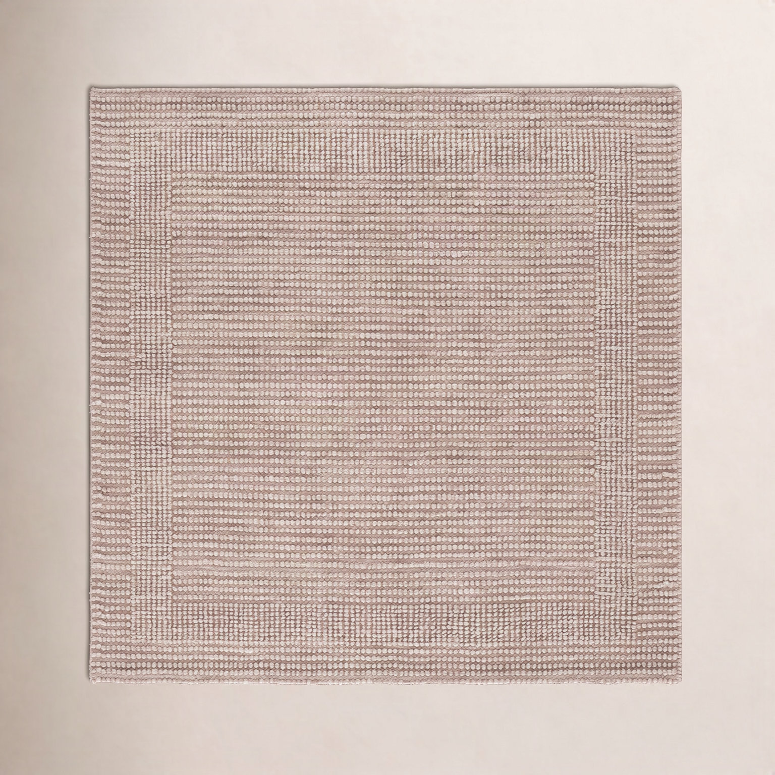Hand-Woven Wool Rug, Square 6'