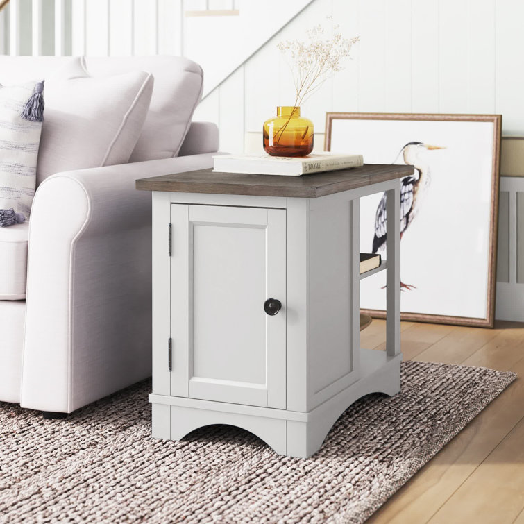 Antinus Block End Table with Storage