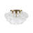 4-light Handcrafted Glass Bubble Semi-flush Mount