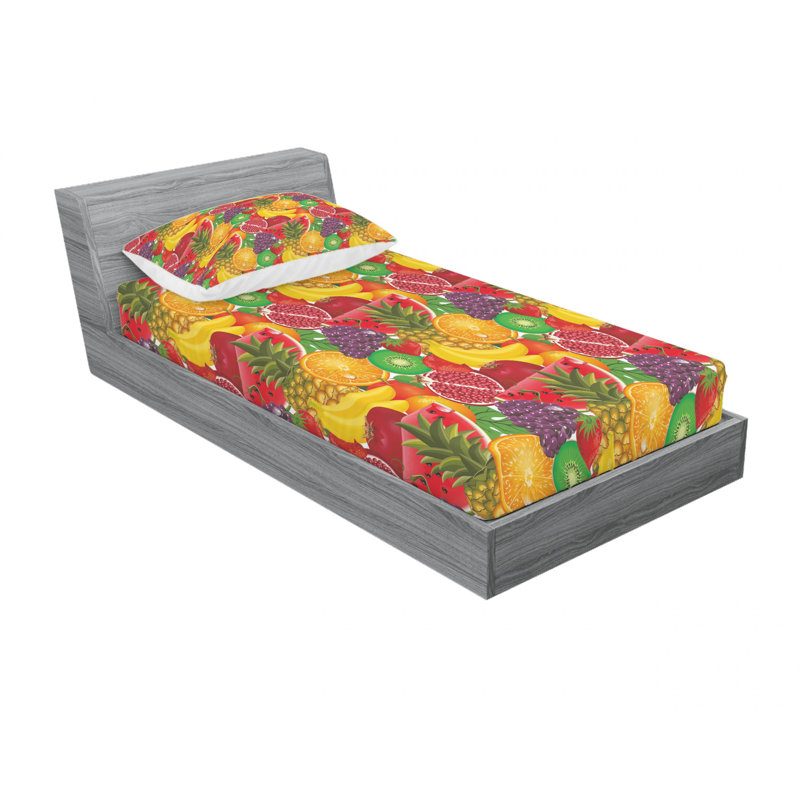 Ensemble de draps pour baies d’ananas exotiques des juteuxs tropical fraîche