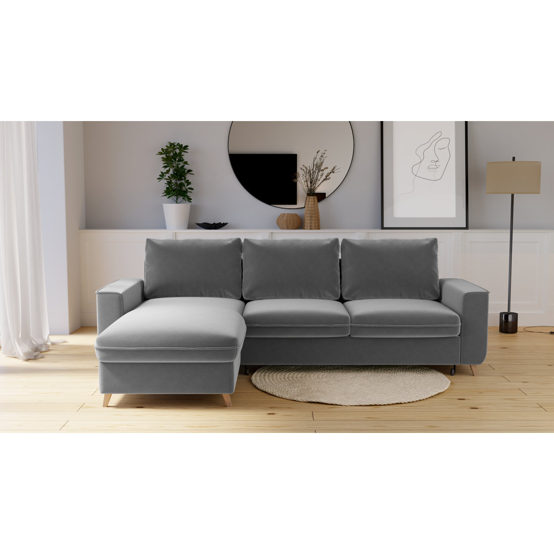 Ecksofa Pugmire mit Bettfunktion