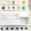 Wood Wall Organizer with Mail Storage