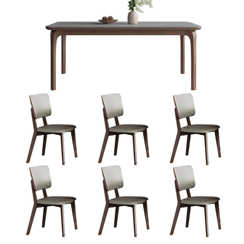 Ensemble de table de salle à manger et chaises pratiques, H 29,52 po x L 62,99 po x l 31,49 po