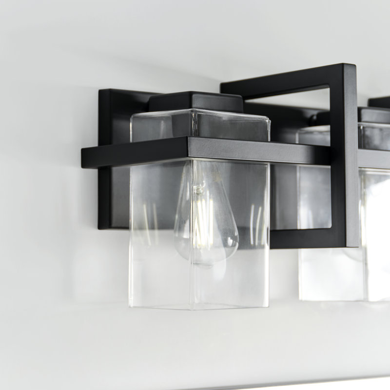 Midnight Black Steel 4-Light Dimmable Vanity Fixture
