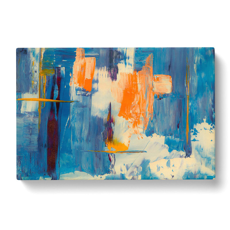 Abstract Art Painting Vol.300 by S.Johnson - Wrapped Canvas Painting, 40cm H x 60cm W x 3cm D