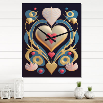 Jayashree - Horloge murale abstraite romantique