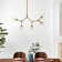 Ulrey 5 - Light Dimmable Sputnik Modern Linear Chandelier