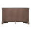 Commode Verona G6702-D avec design en relief champagne argenté, style traditionnel actualisé et poignées de tiroir chromées