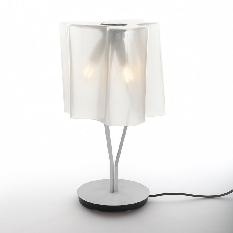 Logico Table Lamp, Pale Gray, Milky White