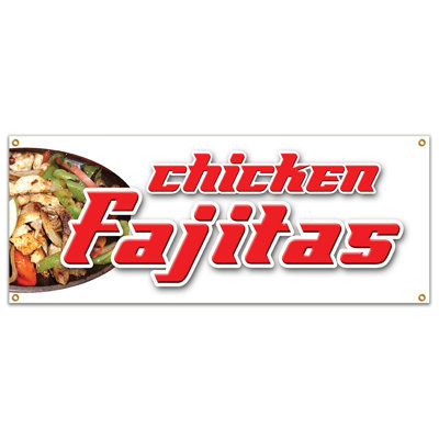 Enseigne de poulet Fajitas