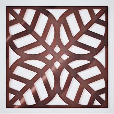 Panneaux muraux décoratifs en acrylique Garland, moyen, l 15 3/8 po x H 15 3/8 po x T 1/8 po, miroir or rose