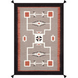 Hand Woven Cotton and Wool Oriental Area Rug