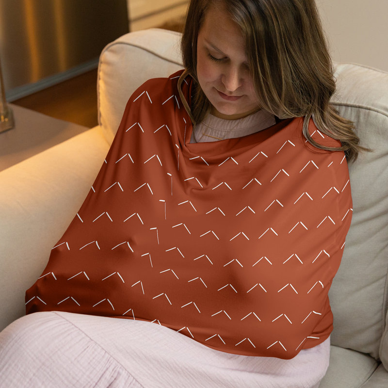 Housse pour siège d'auto et housse d'allaitement Diamond Tuft Orange par Sweet Jojo Designs