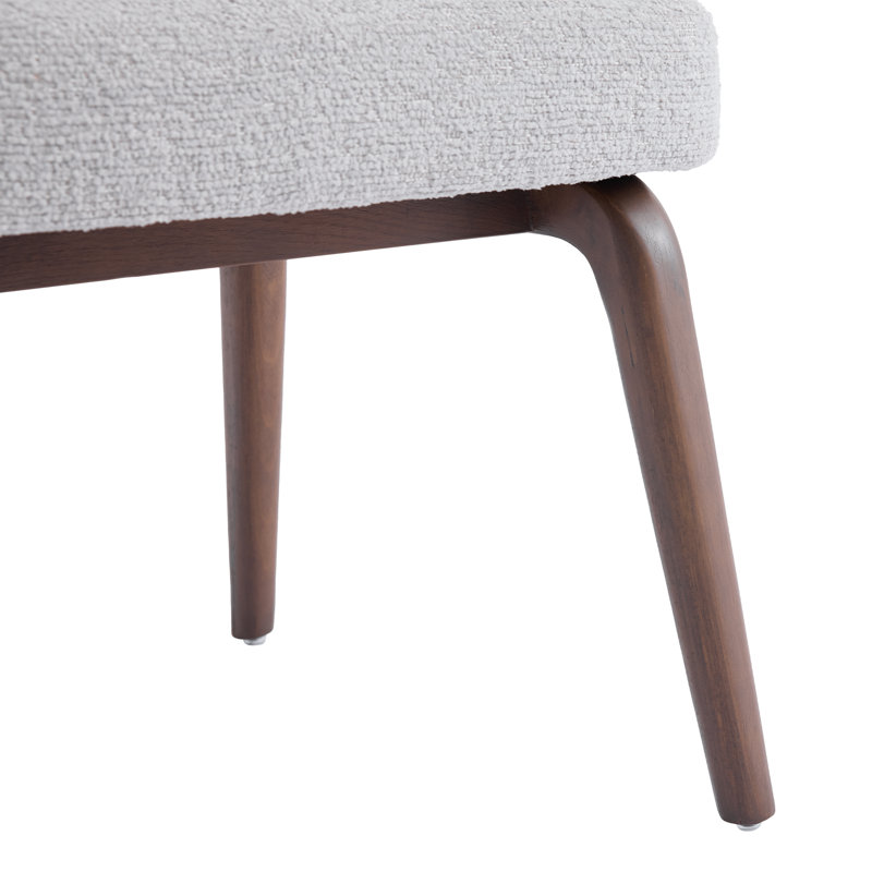 Elano Walnut Effect Ash Wooden Frame Dining Chair, Grey