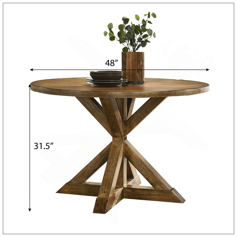Table de salle à manger Windvale, Brun