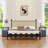 Rustic Nightstand with Charging Station – 18" Bedside Table with 2 Drawers & Open Shelf, Modern Farmhouse-1644336349-1648136442