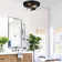 Black Embedded Pendant Light