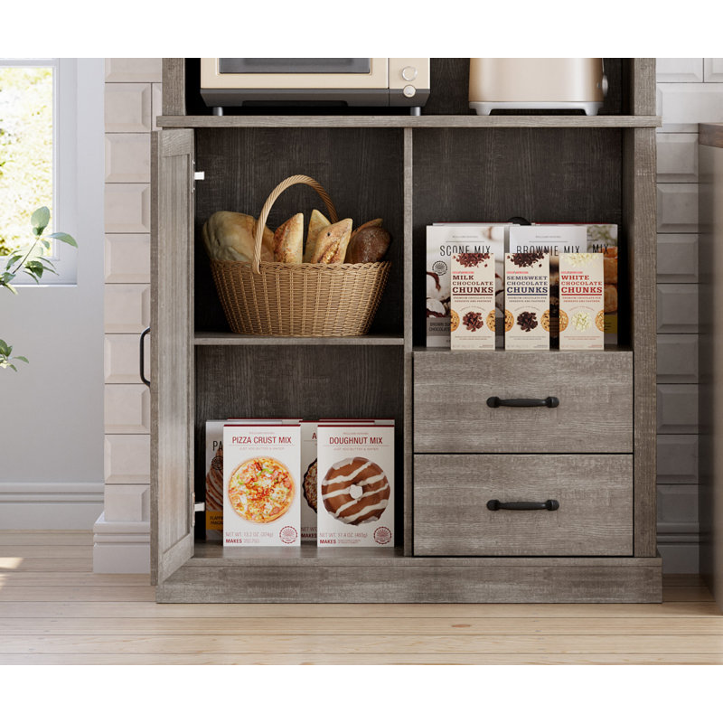 180.3cm Kitchen Pantry, Grey