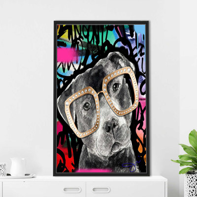Pitbull (vertical) par By Jodi - impression