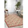 Tapis intérieur / extérieur géométrique ivoire / rouille Lewis